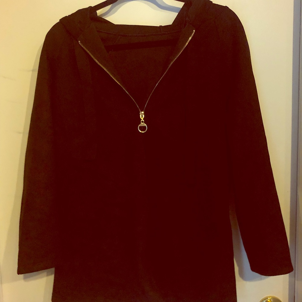 Classic Black Suede Coat